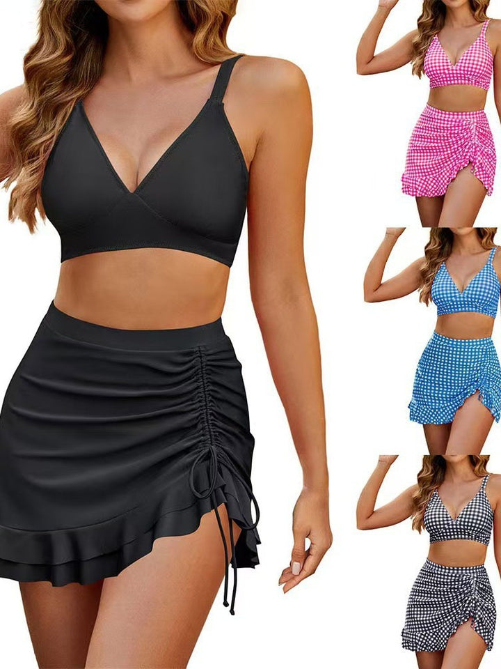 BIKINI DE TIRO ALTO ESCOTE EN V