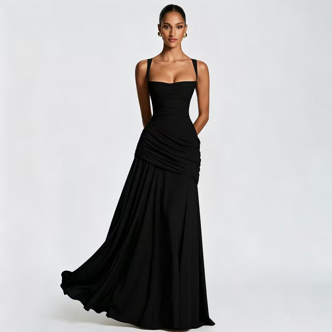 VESTIDO SLIP EVASÉ ELEGANCE
